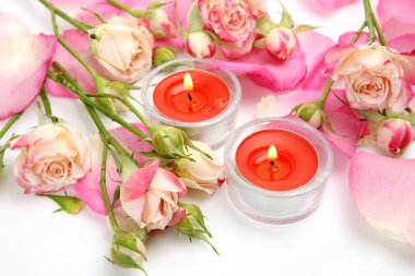 Gül ve mumlar