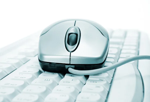 Il mouse del computer e la tastiera — Foto Stock