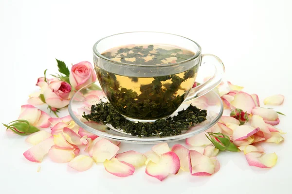 Čaje a květin — Stock fotografie