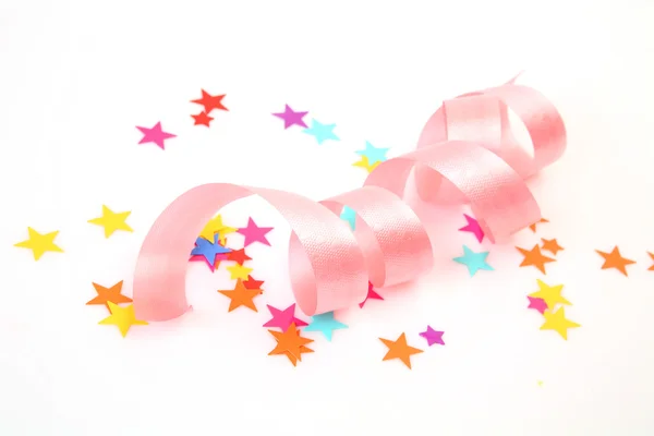 Streamer en confetti — Stockfoto