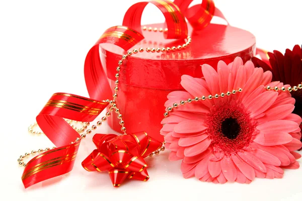 Подарунки та квіти Стокове Фото