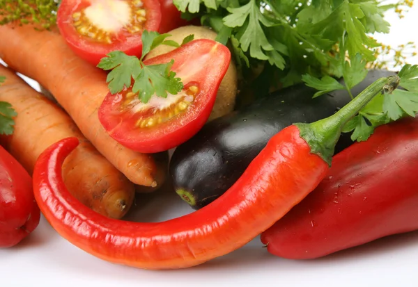 Färska grönsaker för ett hälsosamt foder — Stockfoto