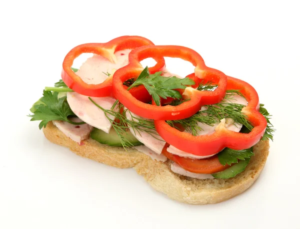 Sandwich con verduras frescas — Foto de Stock