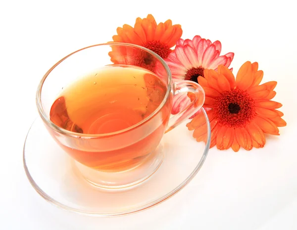 お茶や花 — ストック写真