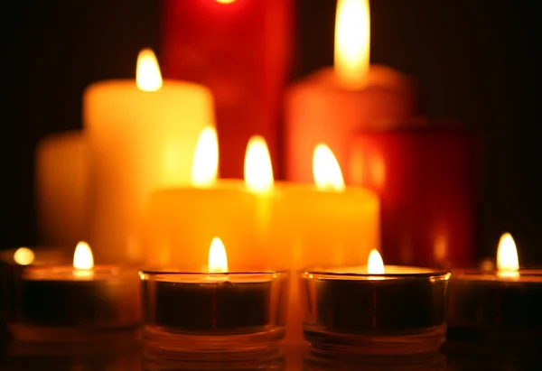 Burning candles — Stock Photo, Image