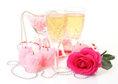 Şampanya ve güller