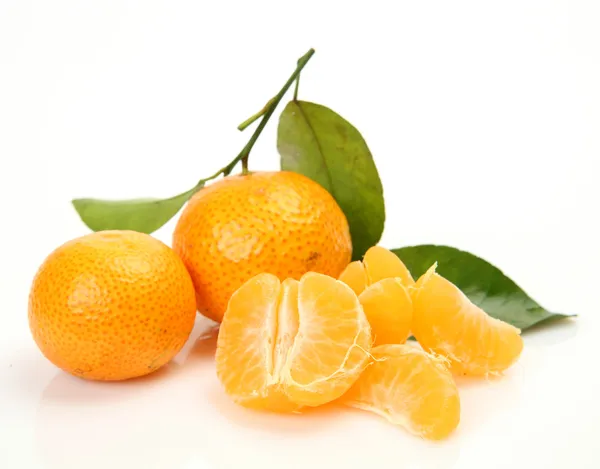 Mandarin on white background — Stock Photo, Image