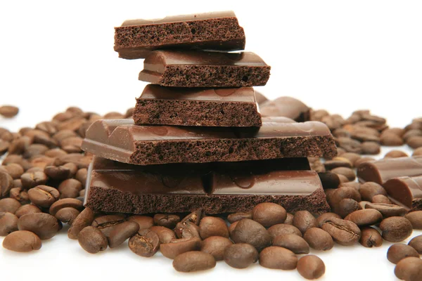 Schokolade und Kaffee — Stockfoto
