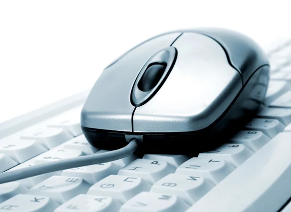 La souris d'ordinateur et le clavier — Photo