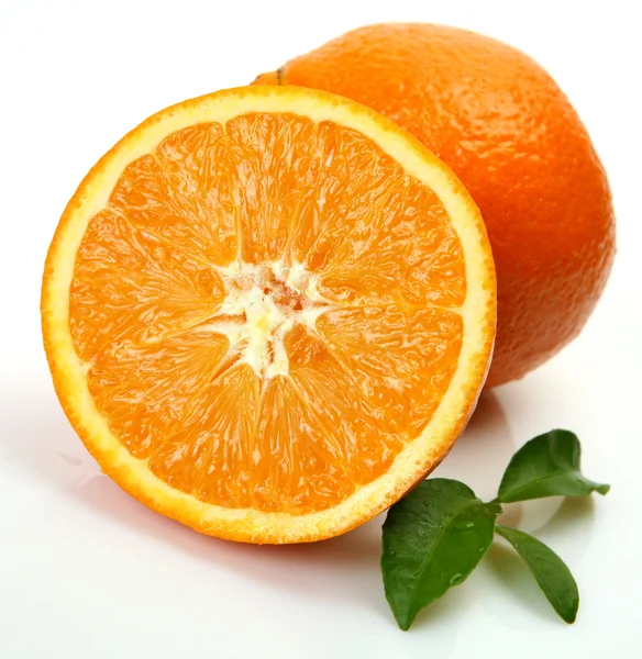 Ripe tangerines and oranges — Stock Photo, Image
