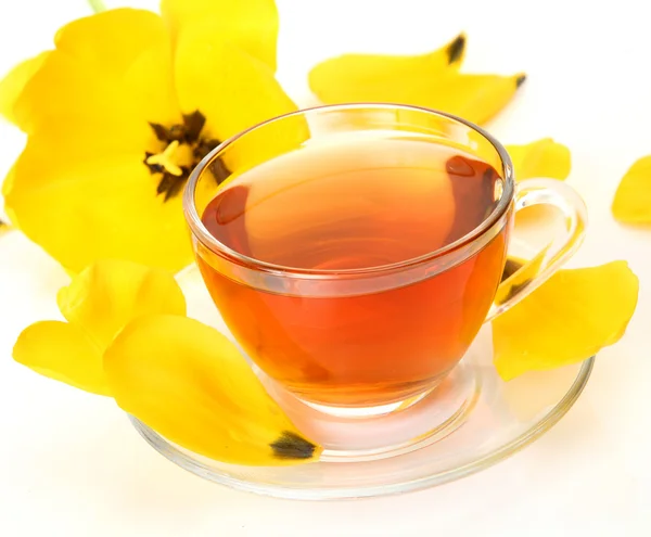 Чай і квіти Ліцензійні Стокові Фото