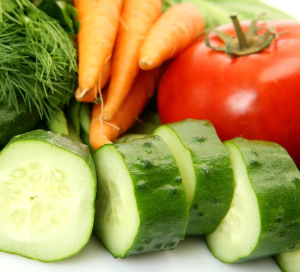 Verdure fresche per un mangime sano — Foto Stock