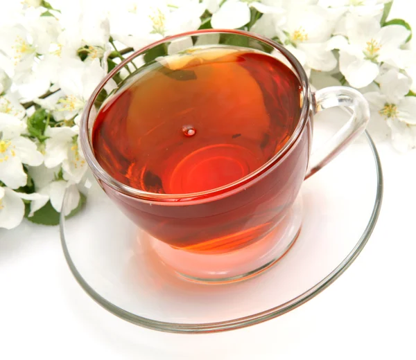 Чай і квіти Стокова Картинка