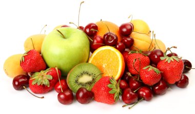 Olgun meyve ve çilek