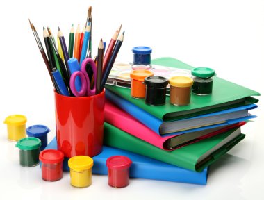 boyalar ve renkli kalemler