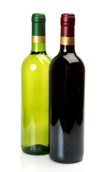 Bottiglie con vino — Foto Stock