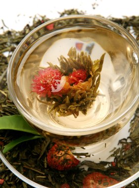 Bardakta çay.