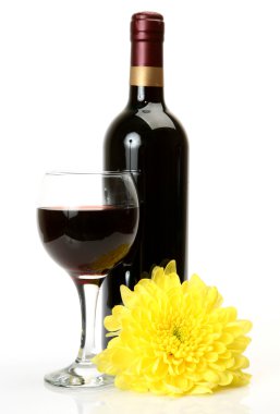 şarap ve çiçek