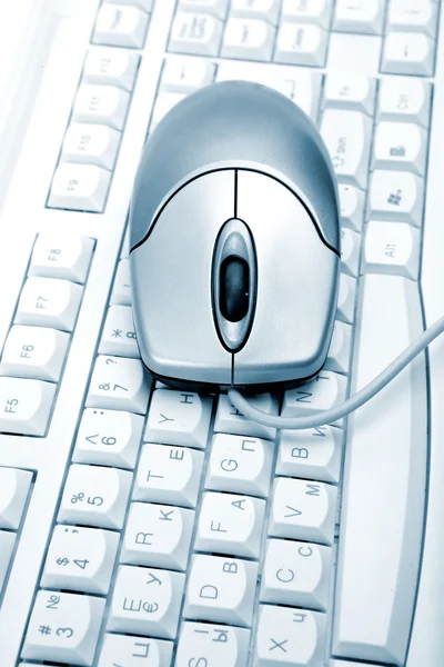 La souris d'ordinateur et le clavier — Photo