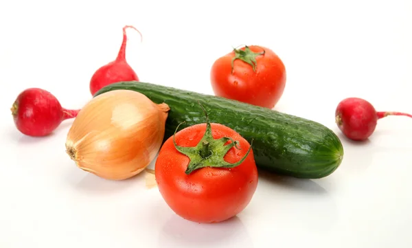 新鲜的蔬菜，为健康的饲料的 — 图库照片
