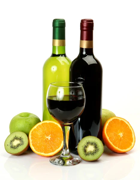 Vino y frutas — Foto de Stock