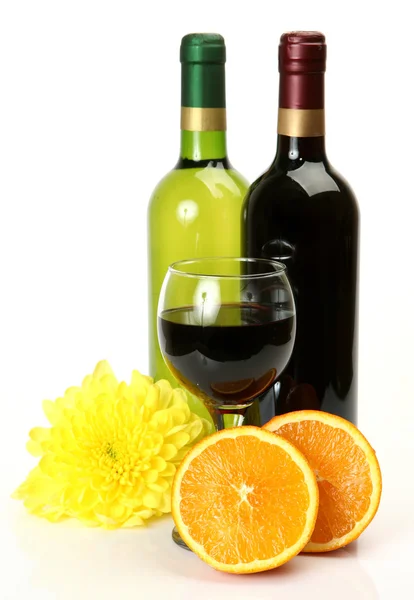 Şarap ve meyve. — Stok fotoğraf