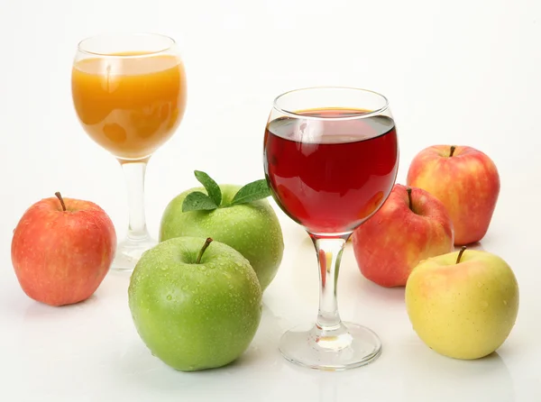 Ripe fruit and juice — Stock Photo, Image