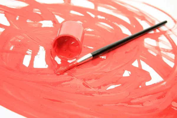 Brushes and paints — Stock Photo, Image