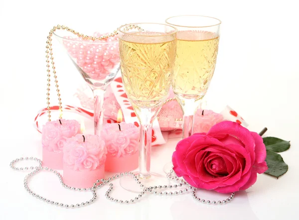 Champanhe e rosas Imagens De Bancos De Imagens Sem Royalties