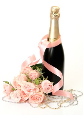 Şampanya ve güller