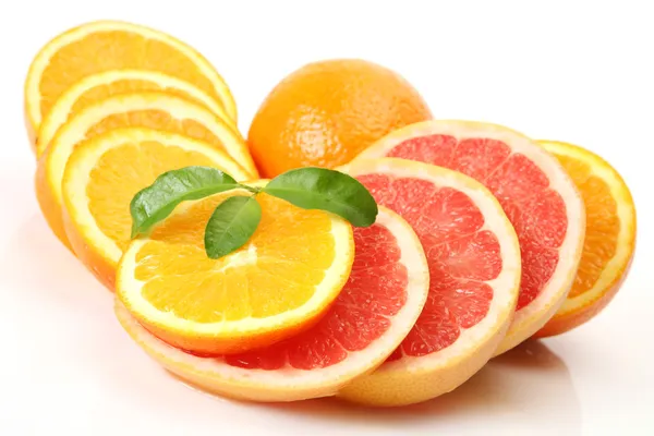 Naranjas maduras y mandarinas —  Fotos de Stock