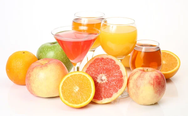 熟した果物やジュース — ストック写真