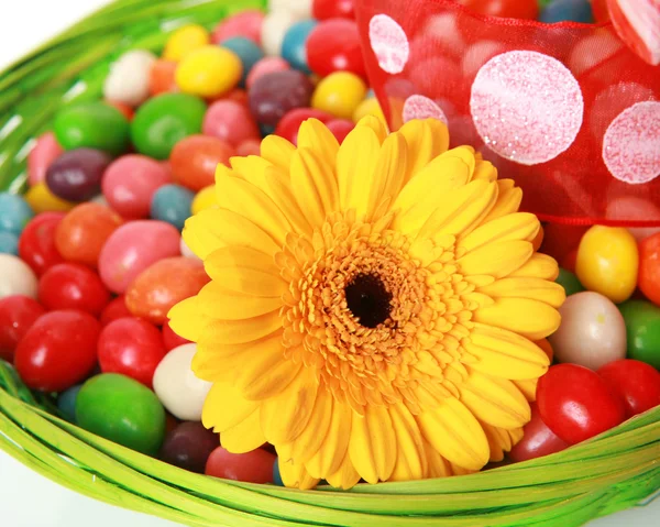 お菓子や花 — ストック写真