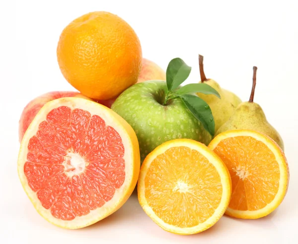 Érett gyümölcs és gyümölcslé Stock Kép