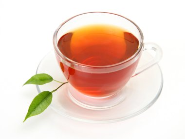 çay ve yeşil yaprak