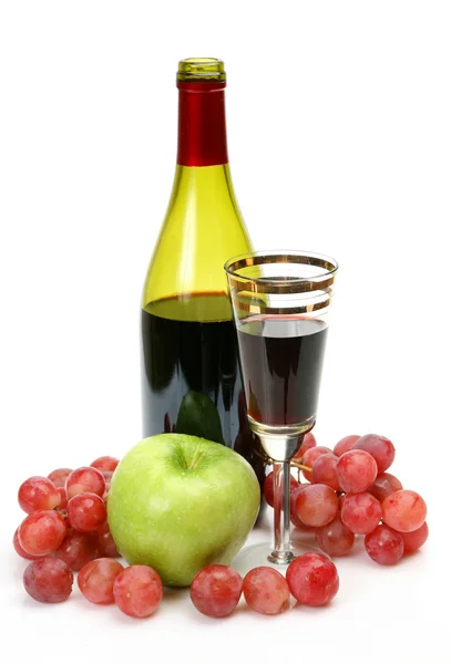 Вино та фрукти — стокове фото