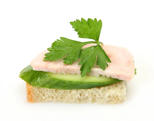 Bir Jambonlu sandviç — Stok fotoğraf