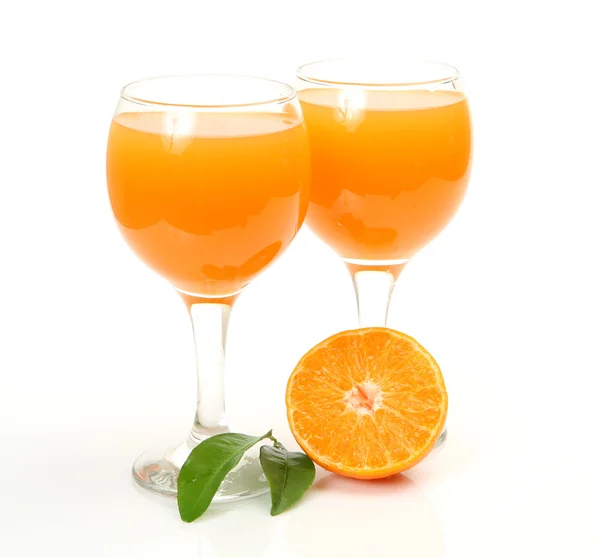 Fresh orange and juice — Stock Photo, Image