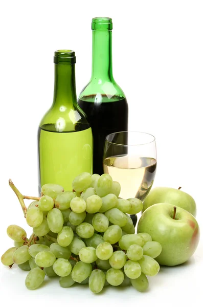 Färsk frukt och vin — Stockfoto