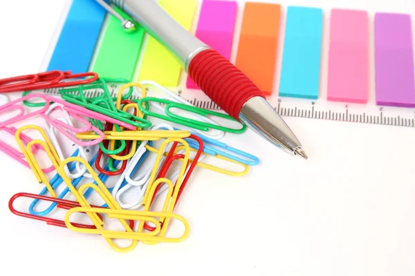 The handle and paper clips — Stock Photo, Image