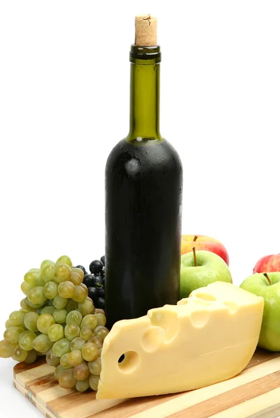 Wine and ripe fruits — Stock Photo, Image