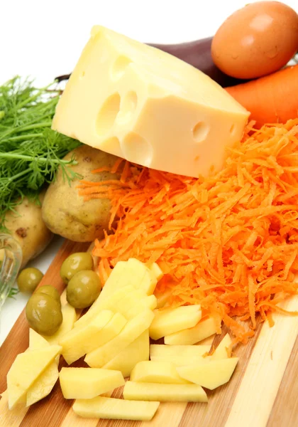 Vegetables and cheese — Stock Photo, Image