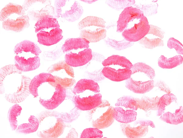 Empreintes de lèvres — Photo