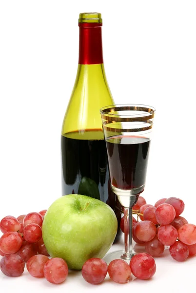 Wein und Obst — Stockfoto