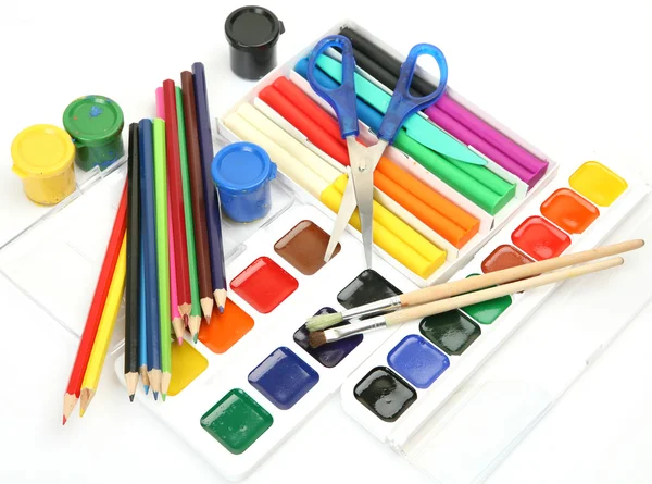 Brushes and paints — Stock Photo, Image