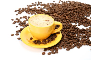 kahve ve sarı Kupası