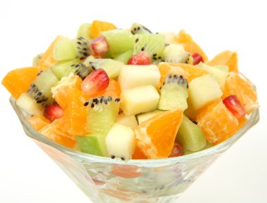 Olgunlaşmış meyve salatası