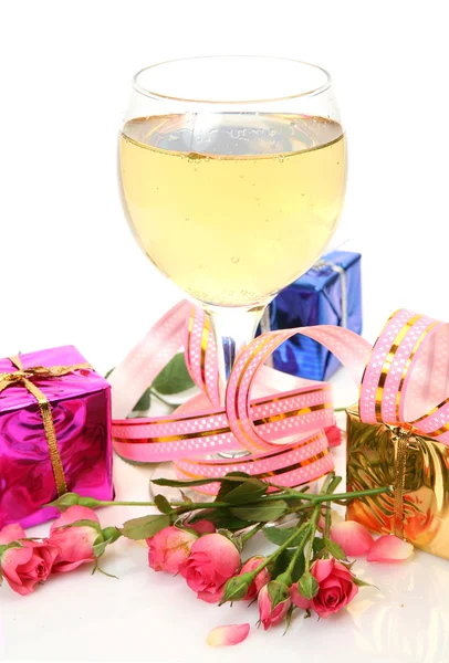 Wine and gifts — Stock Photo, Image