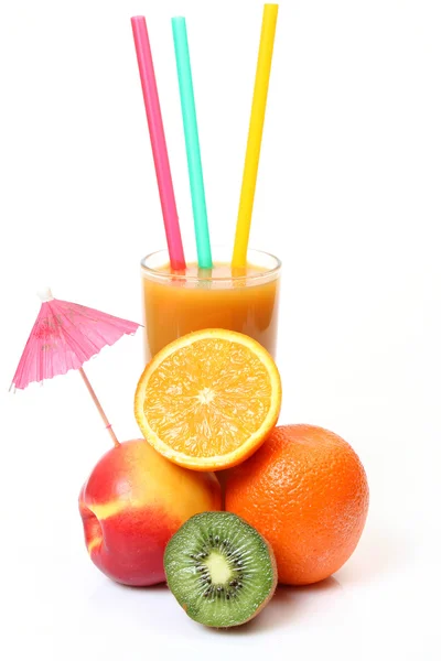 Mogen frukt och juice — Stockfoto