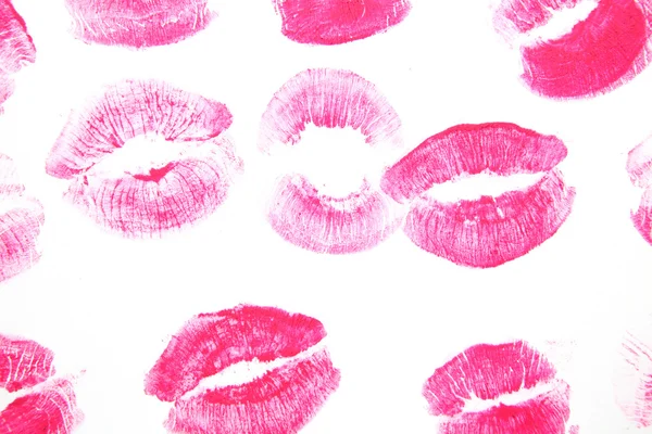 Print of female lips — Stock Photo, Image